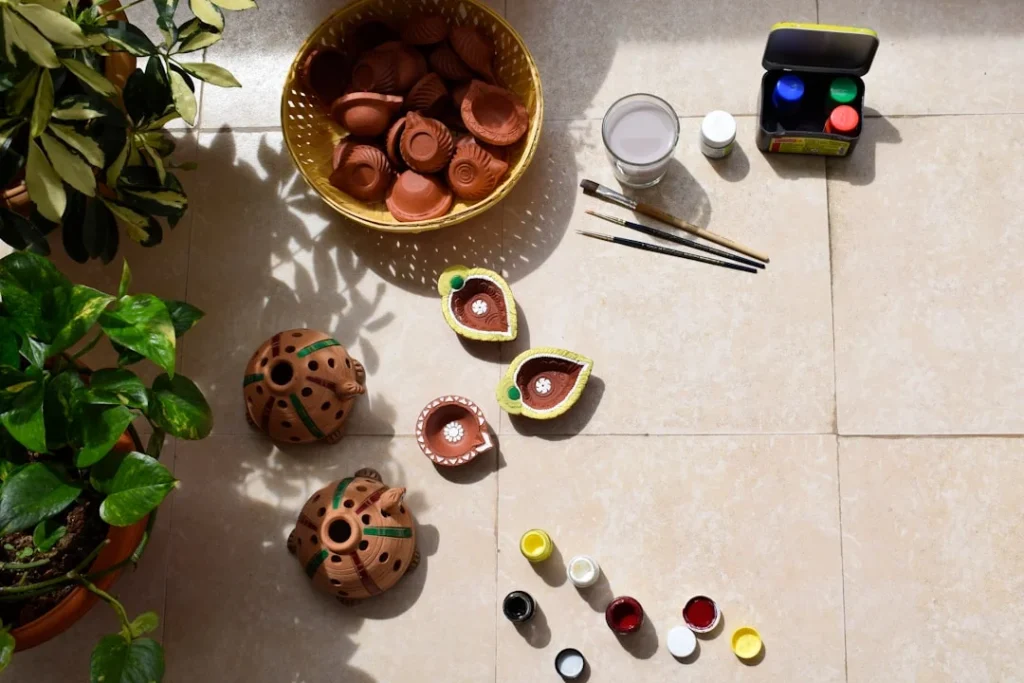 Plant Gifts for Diwali plant growing in terracotta pot at home